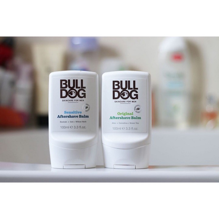 [ Chính Hãng UK ] Kem dưỡng da sau cạo râu Bulldog Original Aftershave Balm 100ml - cho Da Thường