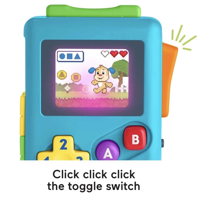 Đồ chơi Fisher-Price Laugh & Learn Lil ’Gamer, Tay cầm điều khiển hoạt động âm nhạc giáo dục cho trẻ