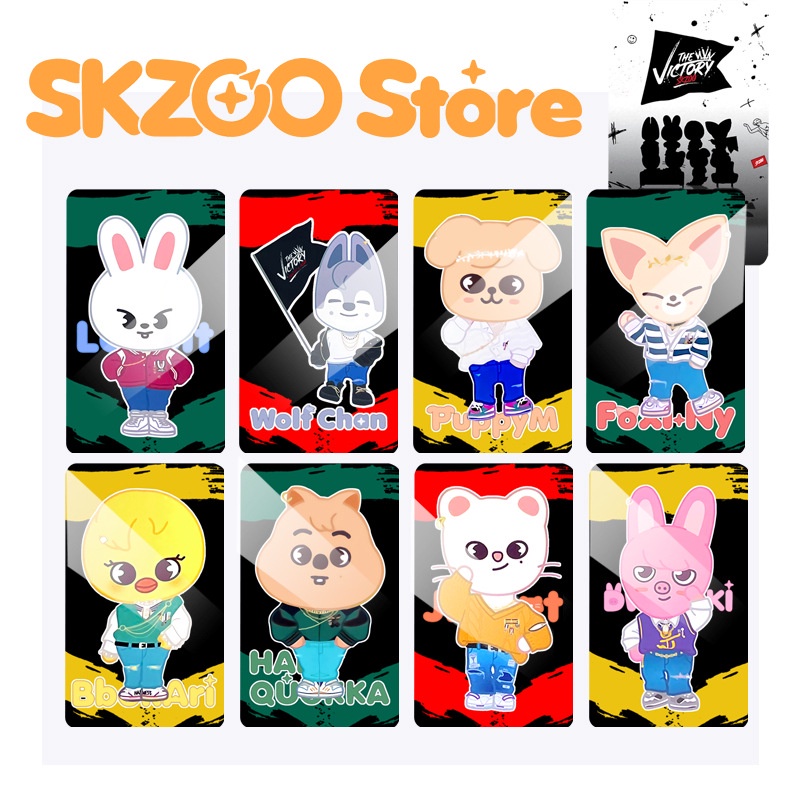Bộ Sưu Tập Thẻ Hình Nhóm Nhạc Kpop Stray Kids SKZOO Độc Đáo