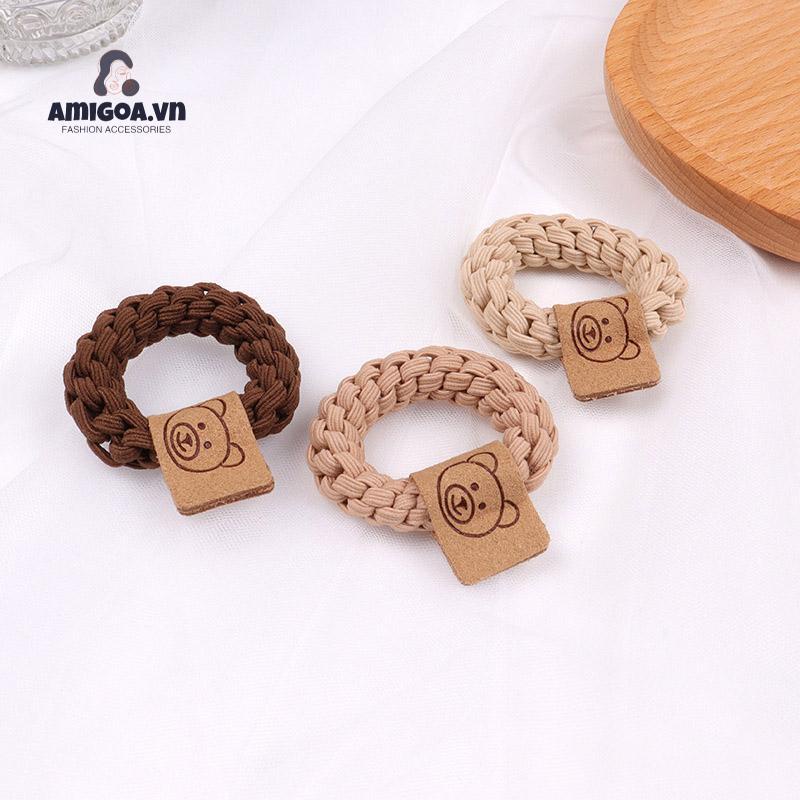 ✨✨Dây Buộc Tóc Cao Su Dày Co Giãn Tốt Thiết Kế Đơn Giản Dễ Thương Thời Trang