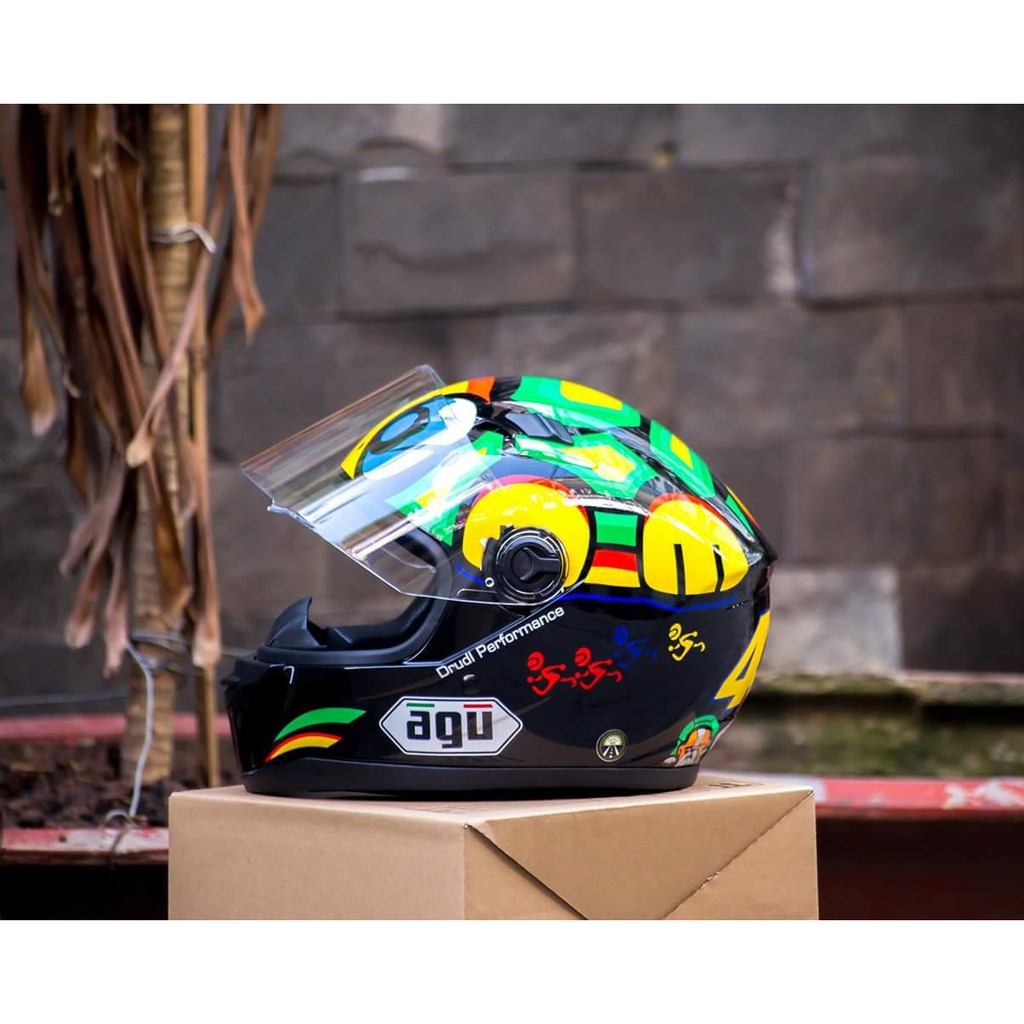 Mũ fullface agu rùa + sừng rùa