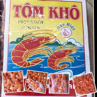 500 gram tôm khô bốc nõn - tôm đất khô size trung