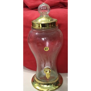 Bình ngâm rượu sâm thủy tinh 3 lít có van và không van