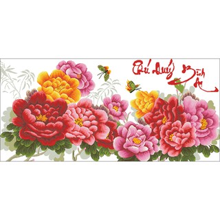 Tranh Thêu Chữ Thập Phú Quý Bình An