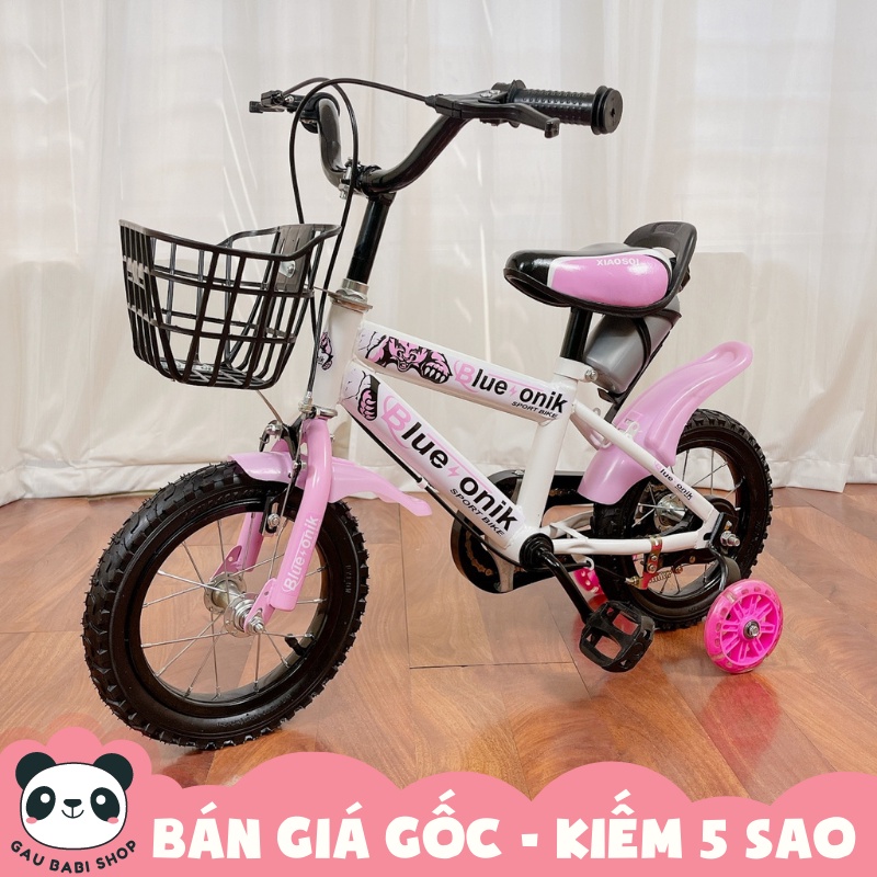 Xe đạp trẻ em 12 inch/14 inch cho bé từ 2 đến 4 tuổi 9BABY màu hồng
