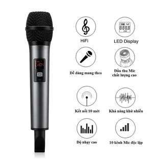 Mic Karaoke không dây Excelvan K18V (Mic đơn)
