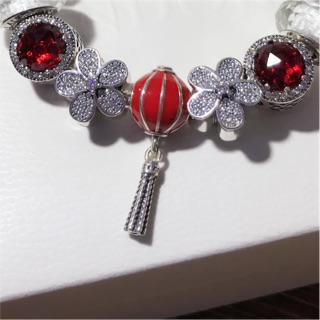 Charm đèn lồng đỏ - Bạc Thái s925 chuẩn