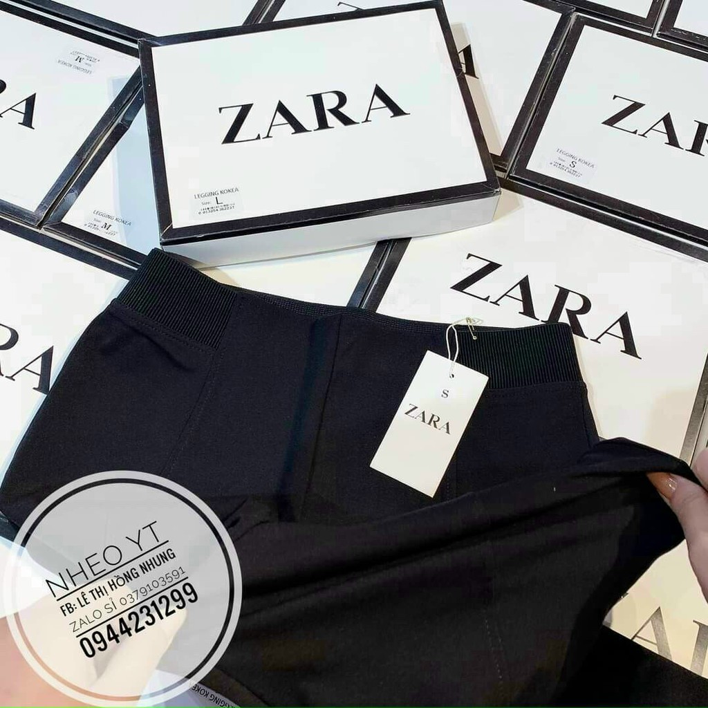 [ HÀNG CAO CẤP ] Quần legging cạp cao ống bó Zara mềm mại, tôn dáng