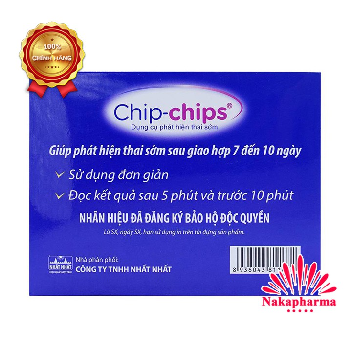 ✅ Que thử thai 2 vạch CHIP CHIPS - Nhanh chóng, tiện lợi và chính xác - Chipchips