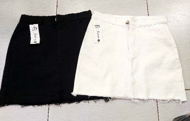 [ Xả kho ] Chân váy kaki trơn về 2 màu trắng, đen U191010