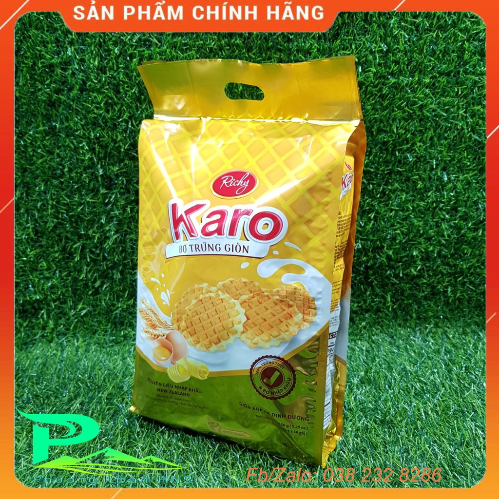 Bánh bơ trứng Karo Richy đỏ gói 150g