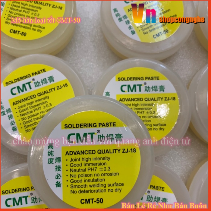 Mỡ hàn loại tốt CMT-50 màu vàng