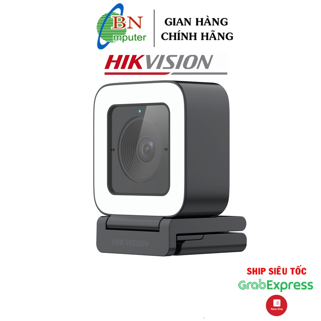 Webcam trực tuyến có mic Hikvision DS-UL2 có đèn led điều chỉnh, độ nét cao, chuyên học online, họp trực tuyến