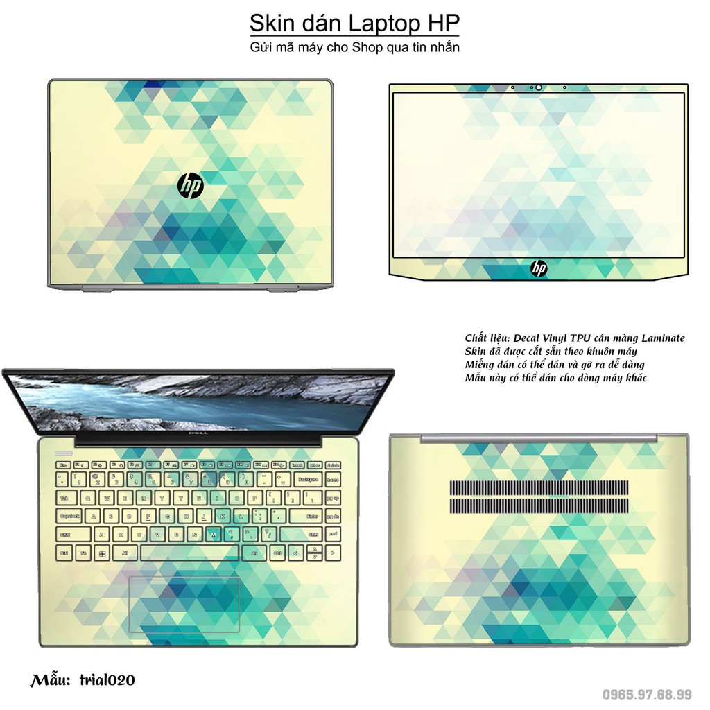 Skin dán Laptop HP in hình Đa giác _nhiều mẫu 4 (inbox mã máy cho Shop)