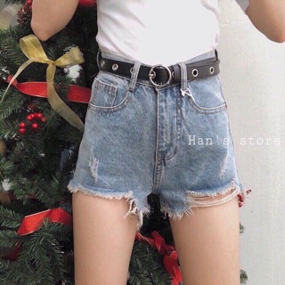 Quần short jean nữ rách cá tính sj18