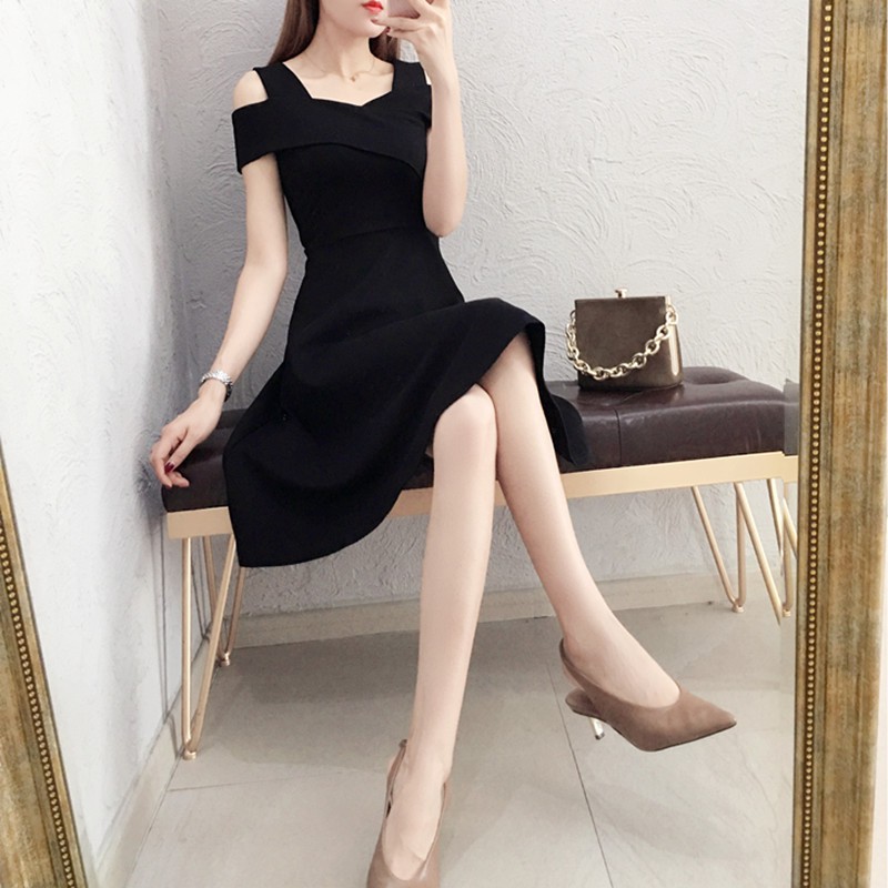 [Mã FAMAYWA giảm 10K đơn 50K] Váy Trễ Vai - Váy Nữ Dáng Xoè Trễ Vai Sang Trọng - Mila Store