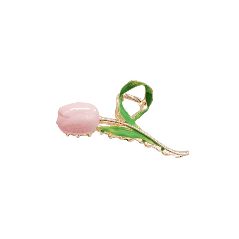 Kẹp Tóc Hoa Tulip Phong Cách Hàn Quốc Kiểu Mới 2022