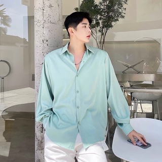 [Hàng order] Áo sơ mi lụa tay dài Thời trang-QB STORE