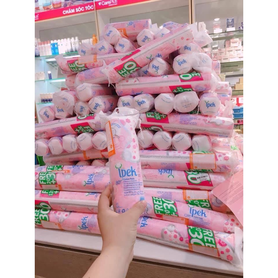 Bông Tẩy Trang IPEK Thổ Nhĩ Kỳ 150 (120 + 30) Miếng/ gói 💖 IPEK Coton Pads | BigBuy360 - bigbuy360.vn
