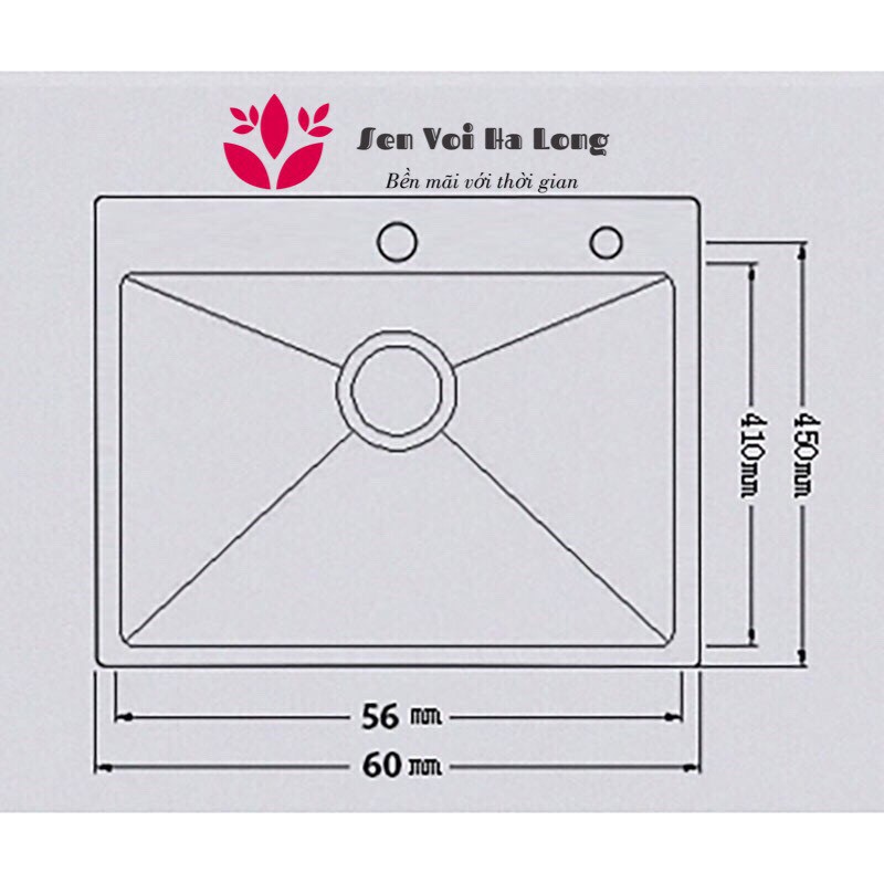 {HÀNG CHUẨN} Chậu rửa bát 01 HỐ KOREA SUS 304 ĐÚC và Xả và Giá để đồ LOẠI I