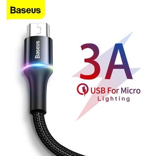 Dây Cáp Sạc Nhanh Baseus Micro USB 3A Dành Cho Điện Thoại Samsung Redmi Huawei Android
