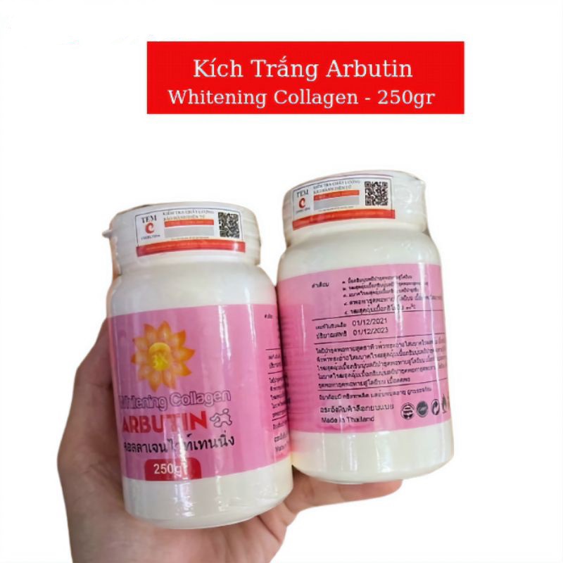 Kem kích trắng da body Abutin 3c3 Thái Lan  200GR+Kem Kích Trắng Abutin HỒNG Thái Lan 250g-CHÍNH HÃNG-CÓ TEM