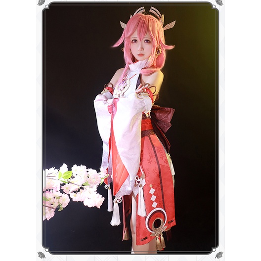 Bộ Tóc Giả Hóa Trang Guuji Yae Cho Nữ