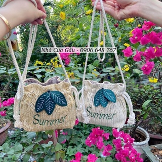 Túi cói dây rút Summer ( kèm ảnh thật)