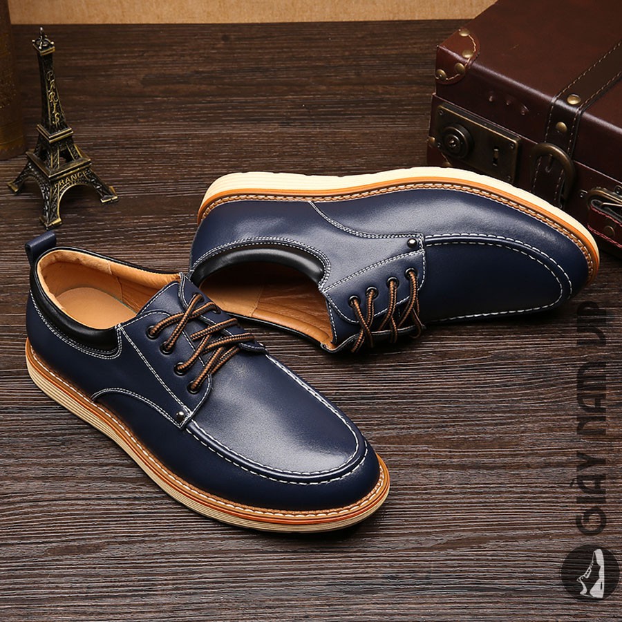 Giày Da Nam Cao Cấp - FREESHIP - Giày Thể Thao Da Bò Nam Tính GNK45 | BigBuy360 - bigbuy360.vn