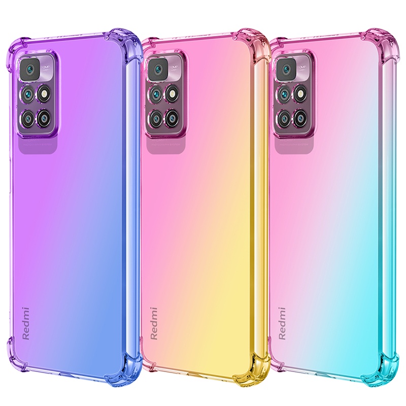 Ốp Điện Thoại Trong Suốt Chống Rơi Đổi Màu Cho redmi 10 prime note 10t redmi-9t note11 11s 11 pro 5g