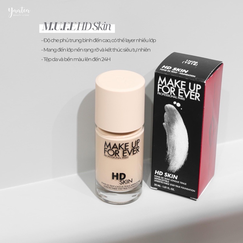 Kem nền Make Up For Ever HD Skin Undetectable Longwear Foundation