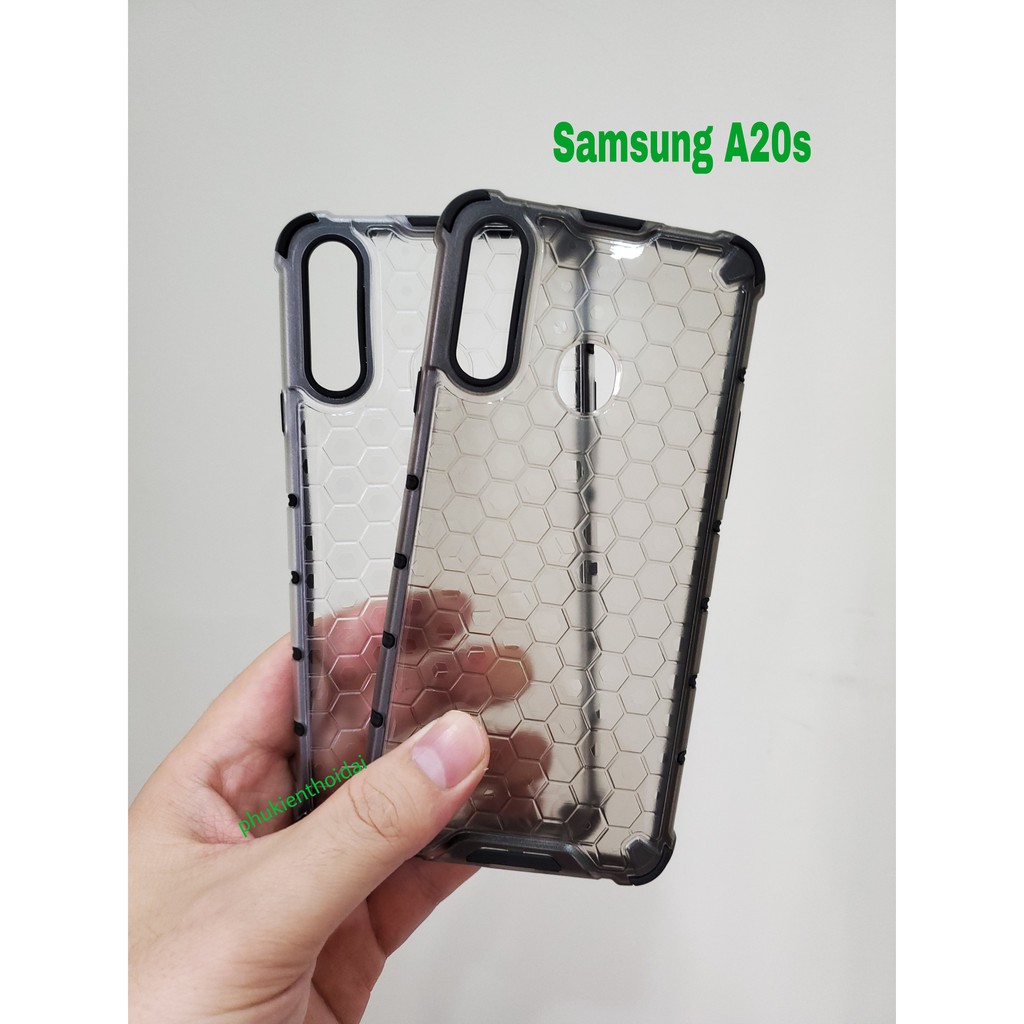 Ốp lưng Samsung A20s chống sốc vân tổ Ong kiểu dáng UAG cao cấp