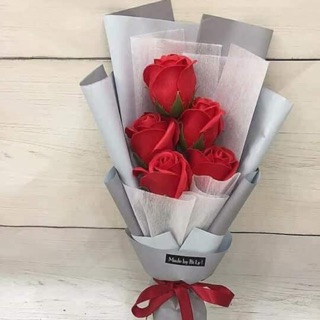 Bó 5 bông hoa sáp vĩnh cửu cao cấp