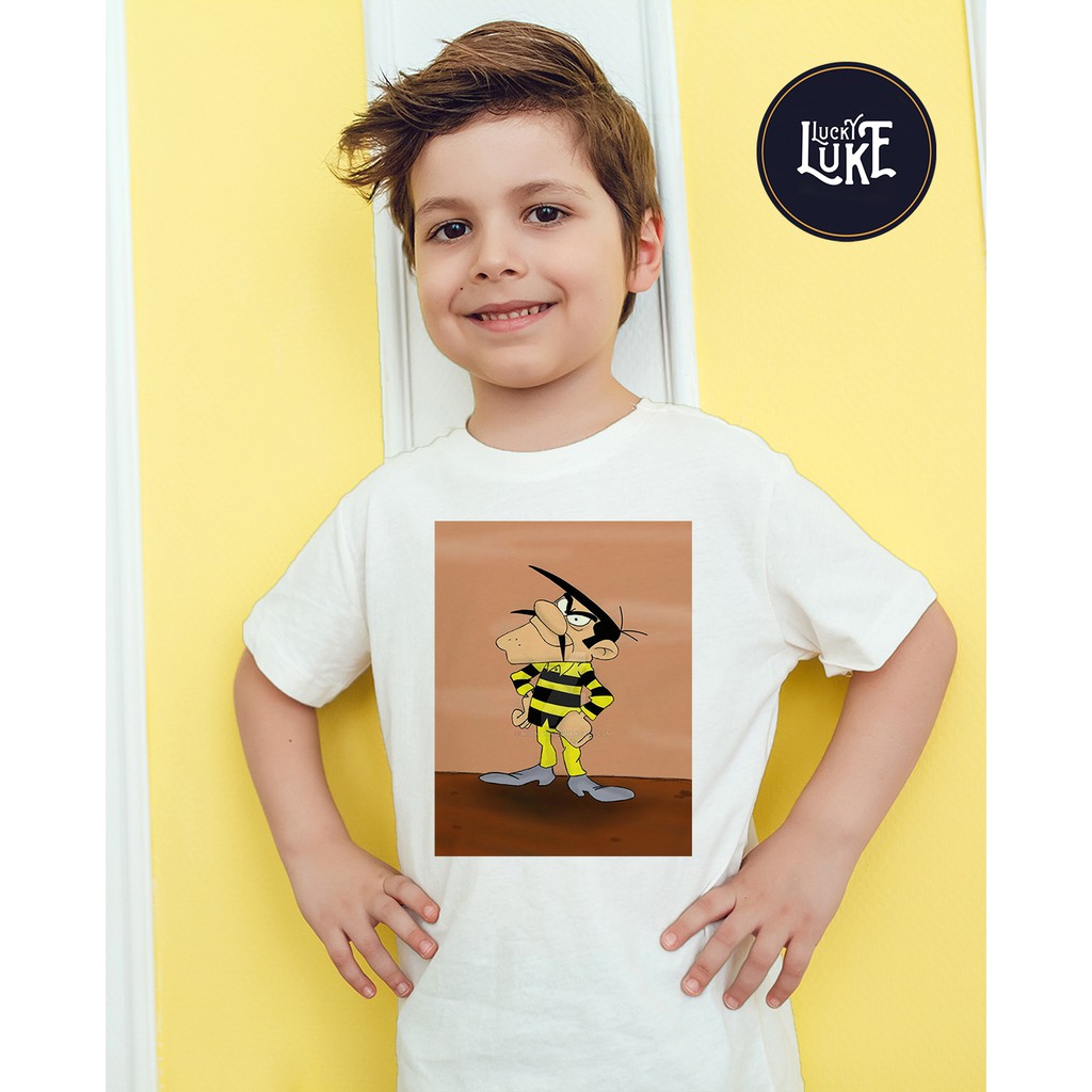 Áo thun Cotton Unisex - Movie - Lucky Luke - Joe Dalton