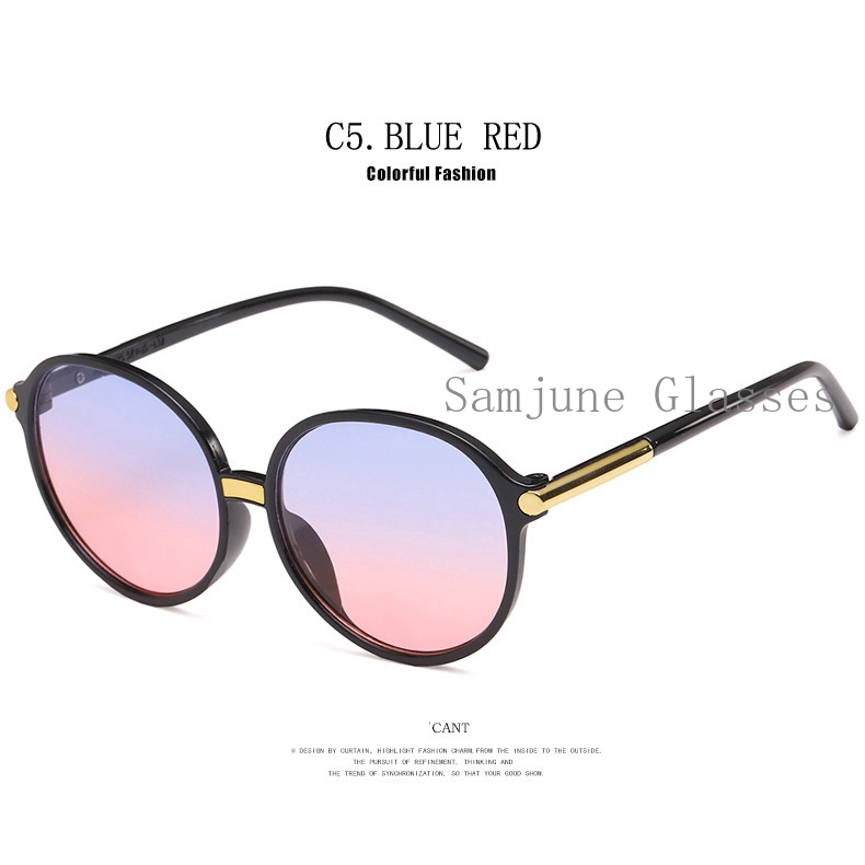 Kính mát Samjune gọng oval phong cách retro trẻ trung