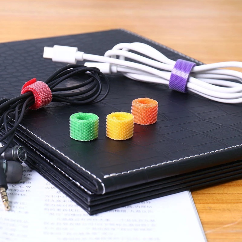 Dây Buộc Cáp Dữ Liệu Bằng Nylon Tái Sử Dụng Nhiều Màu Sắc Tiện Lợi