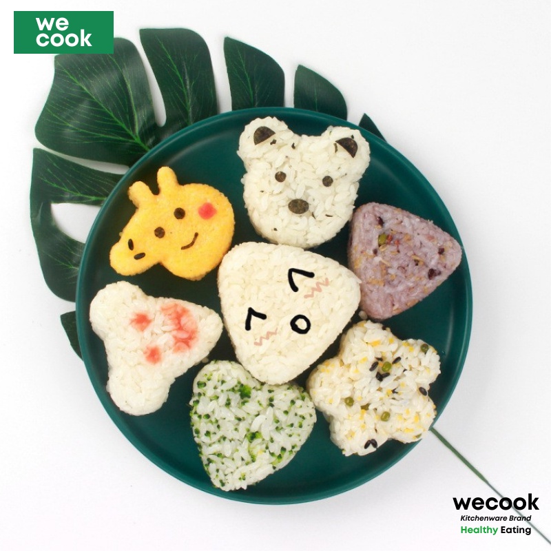 Khuôn cơm cho bé ăn dặm nhiều hình, làm cơm nắm Bento, Sushi Onigiri Nhật Bản sáng tạo ngộ nghĩnh bé ăn ngon miệng