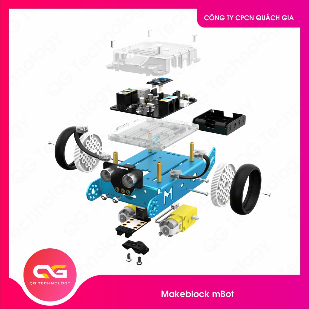 Robot lập trình Makeblock mBot V1.1 - Robot giáo dục lập trình cơ bản cho trẻ em