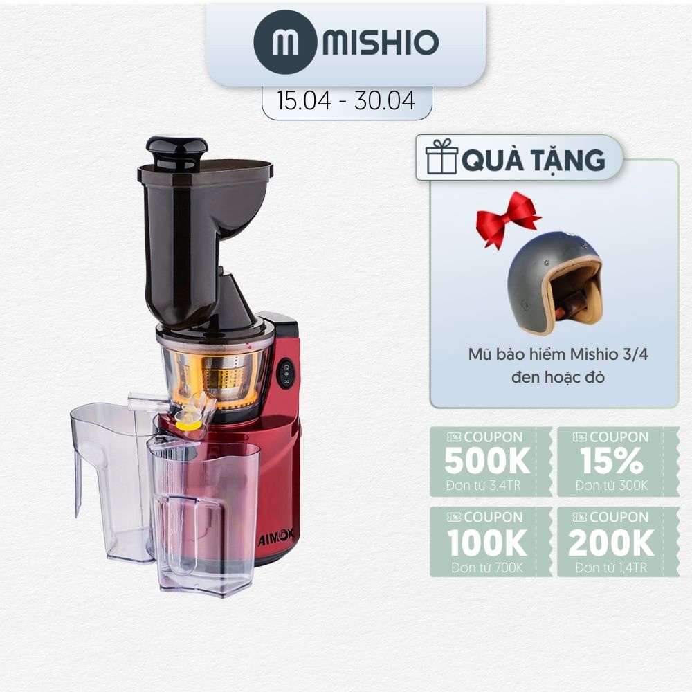 [Mã ELHA22 giảm 6% đơn 300K] Máy ép trái cây Mishio slowjuicer MK60 giữ 99% vitamin