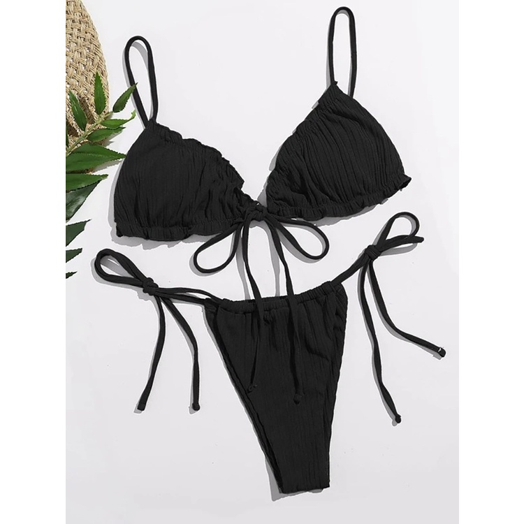 Bộ Đồ Bơi bikini Màu Sắc Đơn Giản Quyến Rũ Cho Nữ