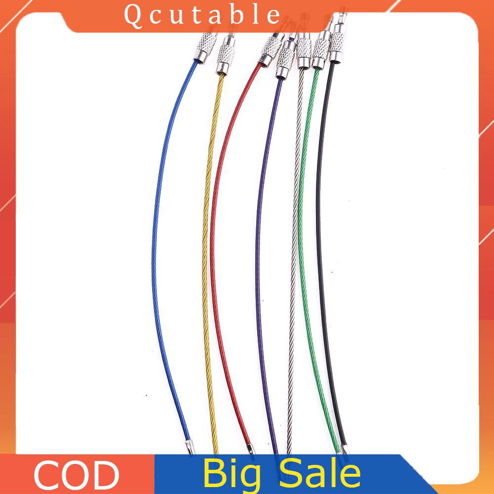 Set 7 vòng khoá bằng inox an toàn đa năng EDC