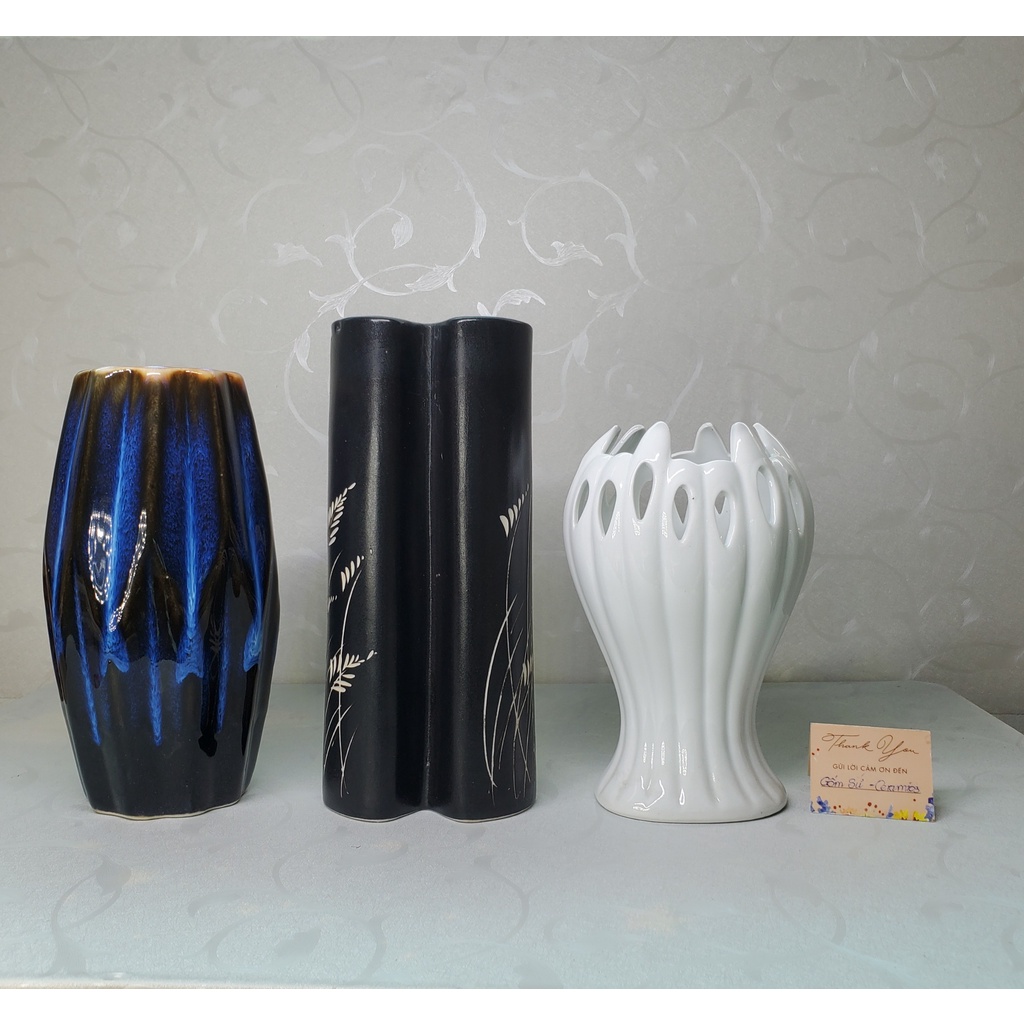 Lọ hoa trang trí bàn làm việc , Decor chụp ảnh - Cắm Hoa Tết - Gốm sứ Bát Tràng - Hàng đẹp