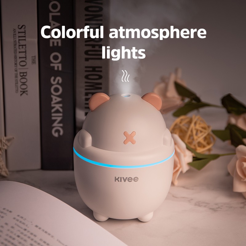 KIVEE JSQ05 Mini Portable  Air Humidifier   With LED Lamp