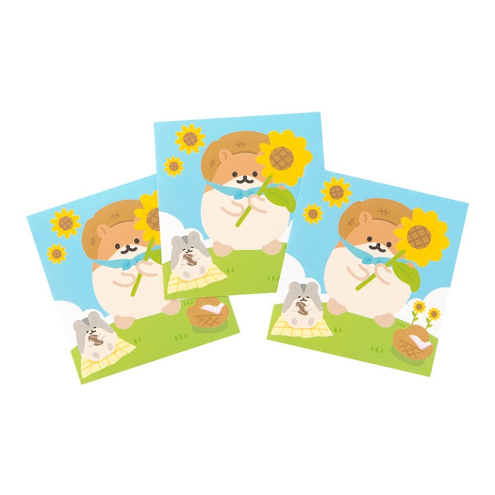 Set 3 Sticker ARTBOX Hàn Quốc Hình Chuột Hamster Đáng Yêu