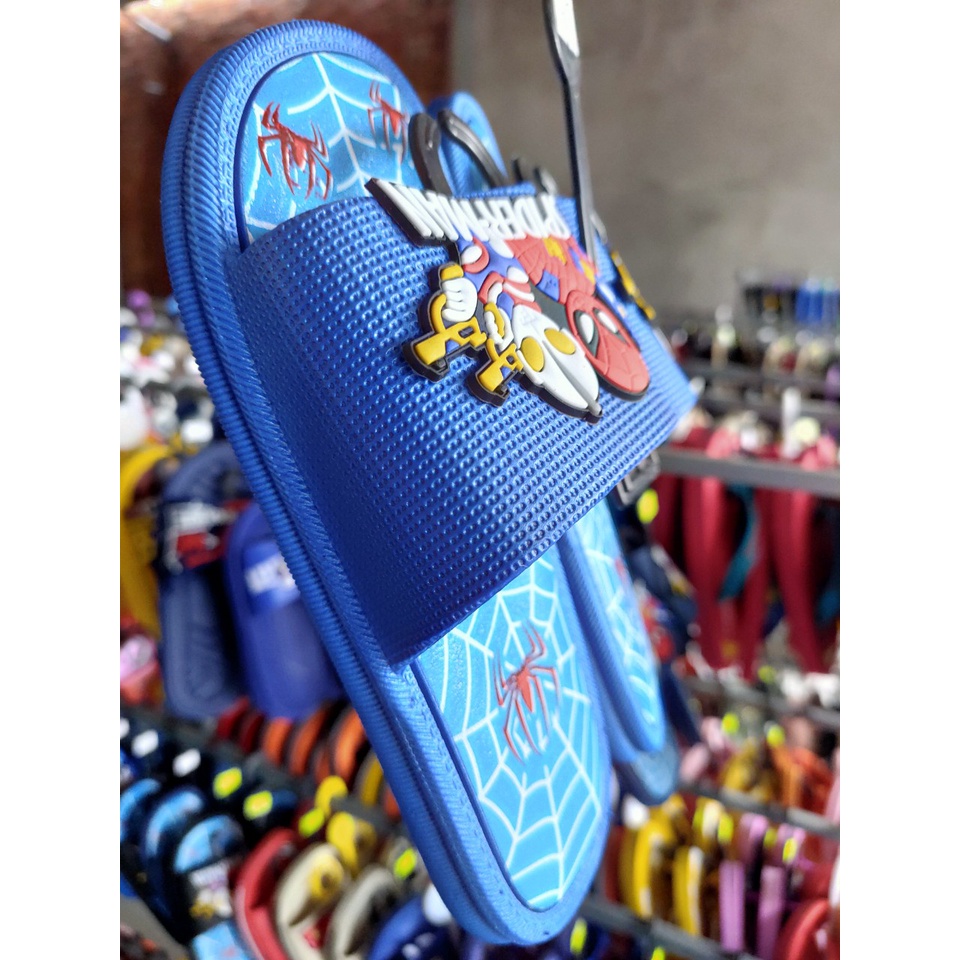 Dép siêu nhân SPIDER MAN cao su dẻo siêu êm cho bé trai