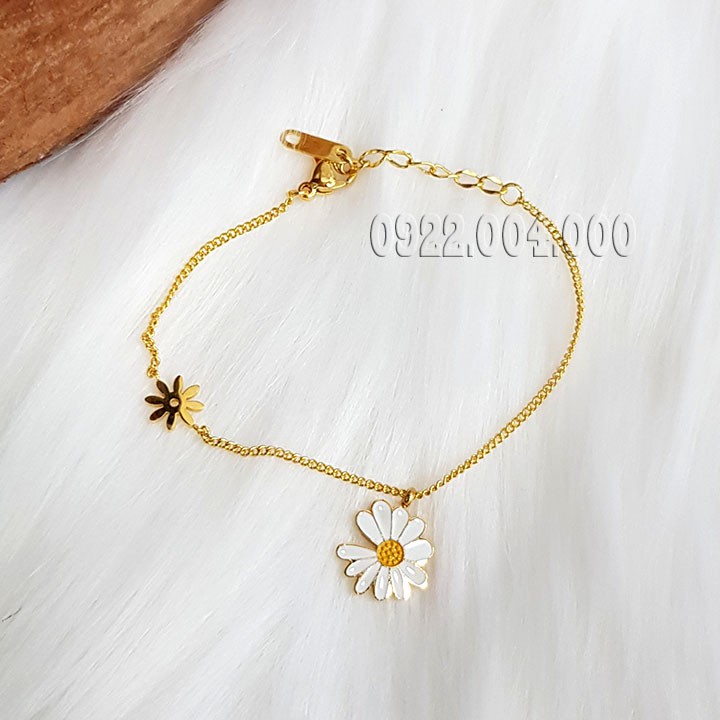 Lắc tay nữ, lắc tay bông cúc titan LZ1567