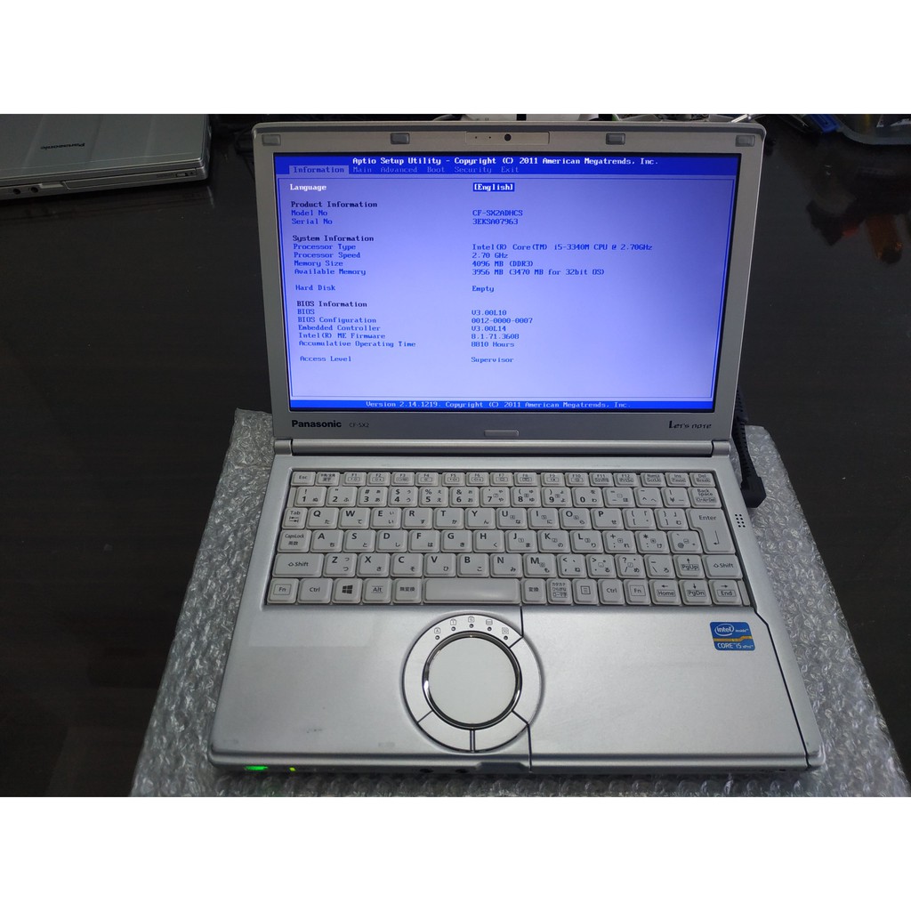 Laptop Panasonic nội địa Nhật Bản, CF-SX2, CPU i5-3340M | BigBuy360 - bigbuy360.vn