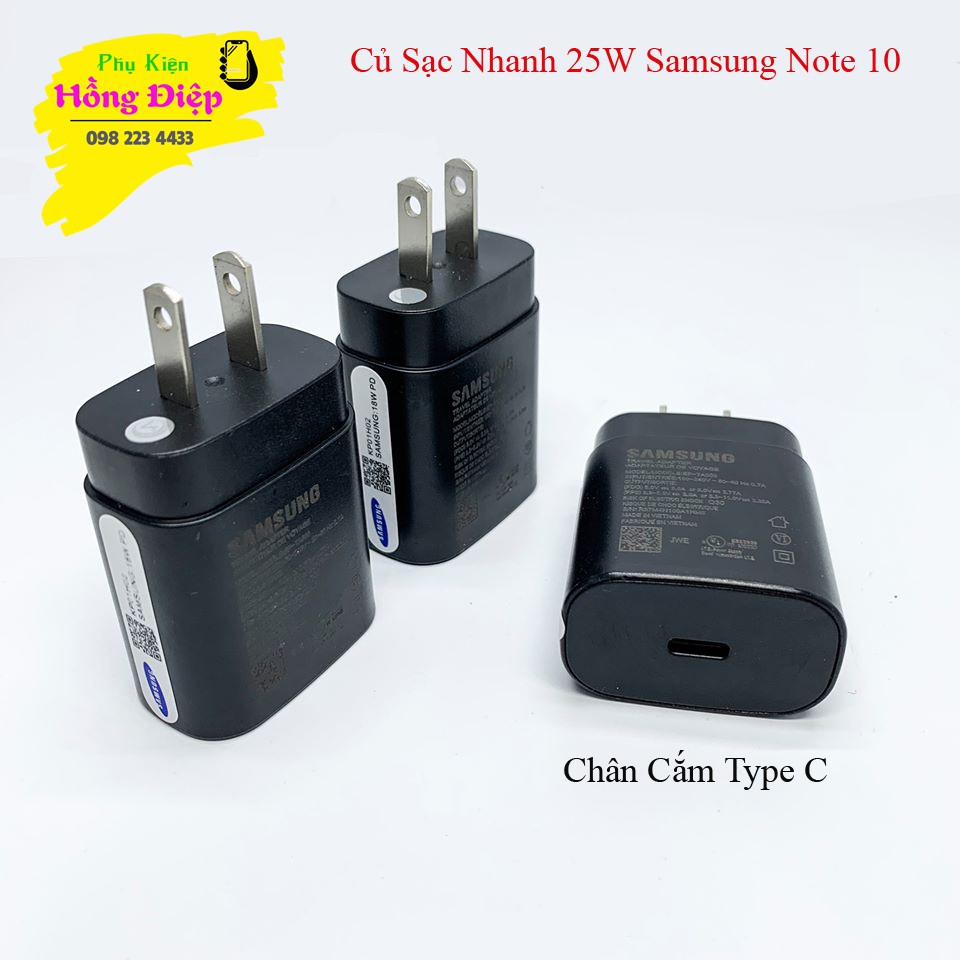 Củ Sạc Nhanh 18W Samsung Note 10 (Hàng Chính Hãng)