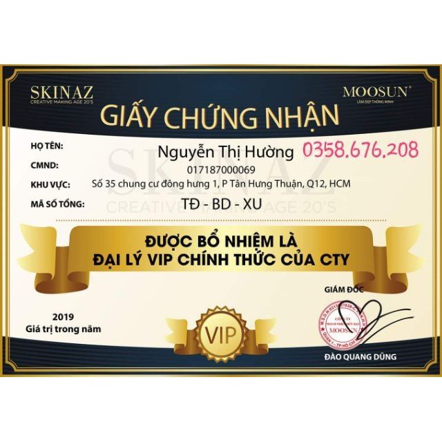 Kem V10 Skinaz Dưỡng Trắng Da Giảm Nám Tàn Nhang [Chính Hãng]