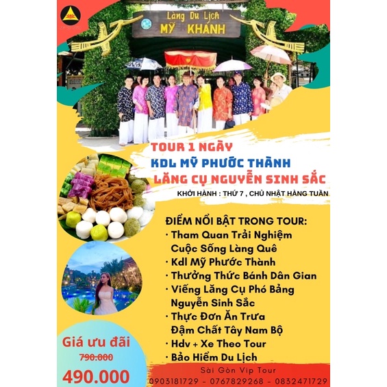 Tour du lịch trọn gói 1 ngày siêu tiết kiệm